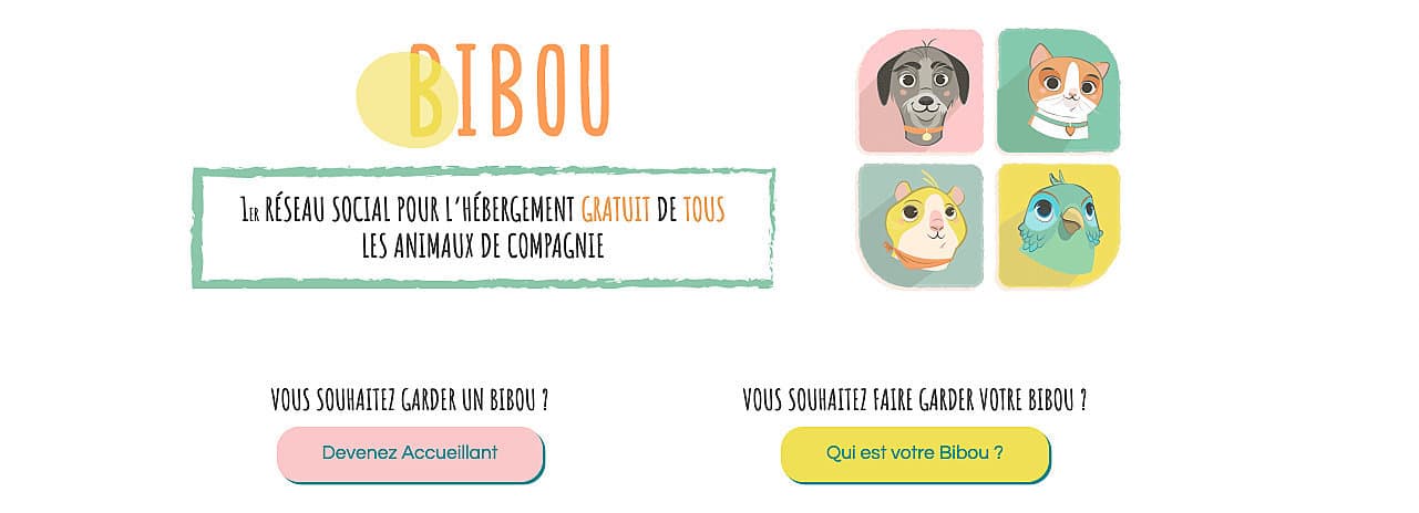 Bibou, le premier site d’hébergement gratuit de tous les animaux de compagnie