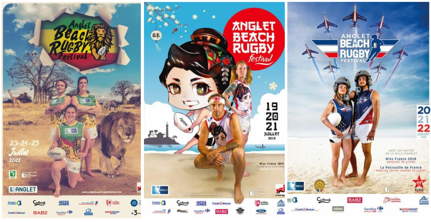 Affiches Anglet Beach Rugby Festival