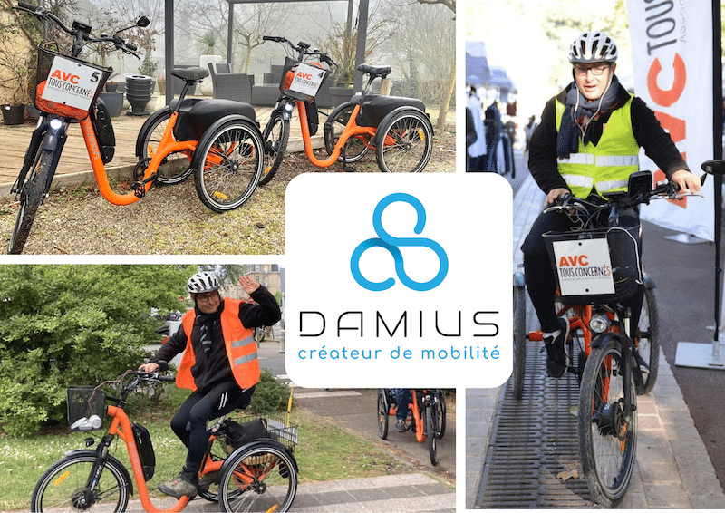 Philippe Meynard ambassadeur et grand utilisateur de son tricycle Damius