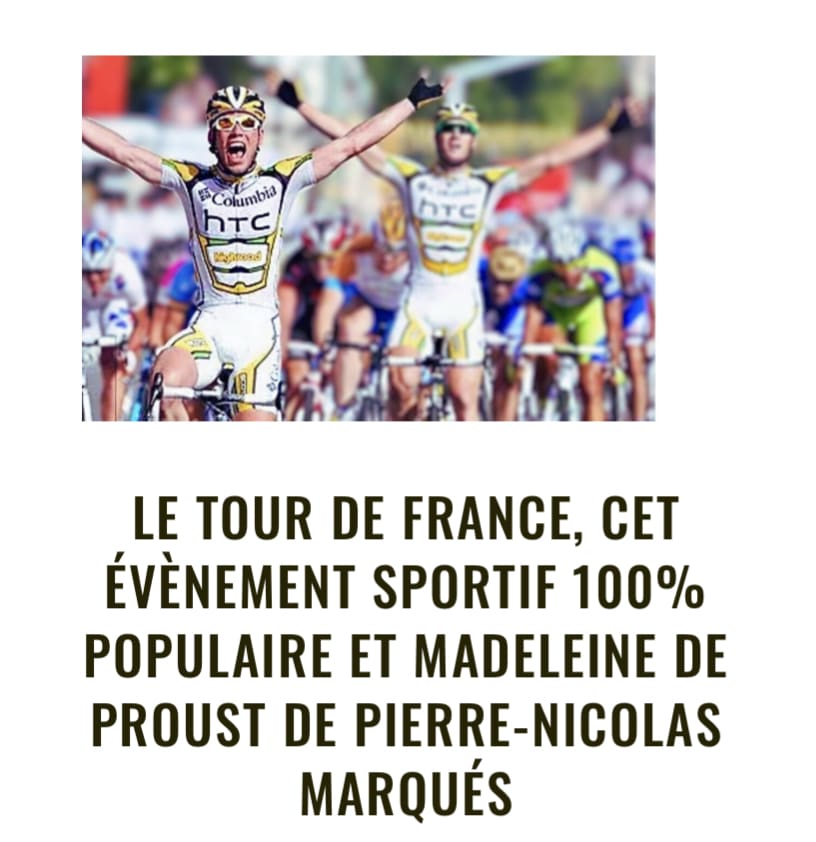 Pierre-Nicolas Marques aka Motsdumarquis rend hommage au Tour de France