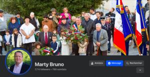 Bruno Marty Maire aguerri et très présent sur FB
