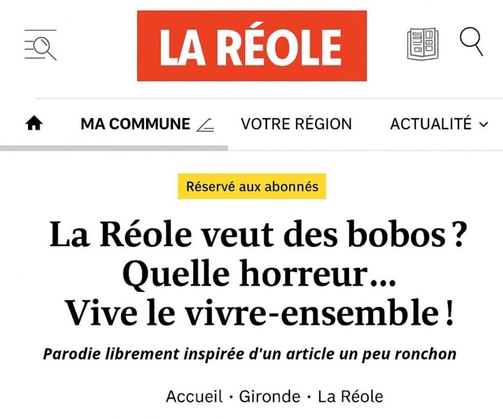 Droit de reponse, a sa mamiere, de Bruno Marty, maire de la Reole, a article reducteur