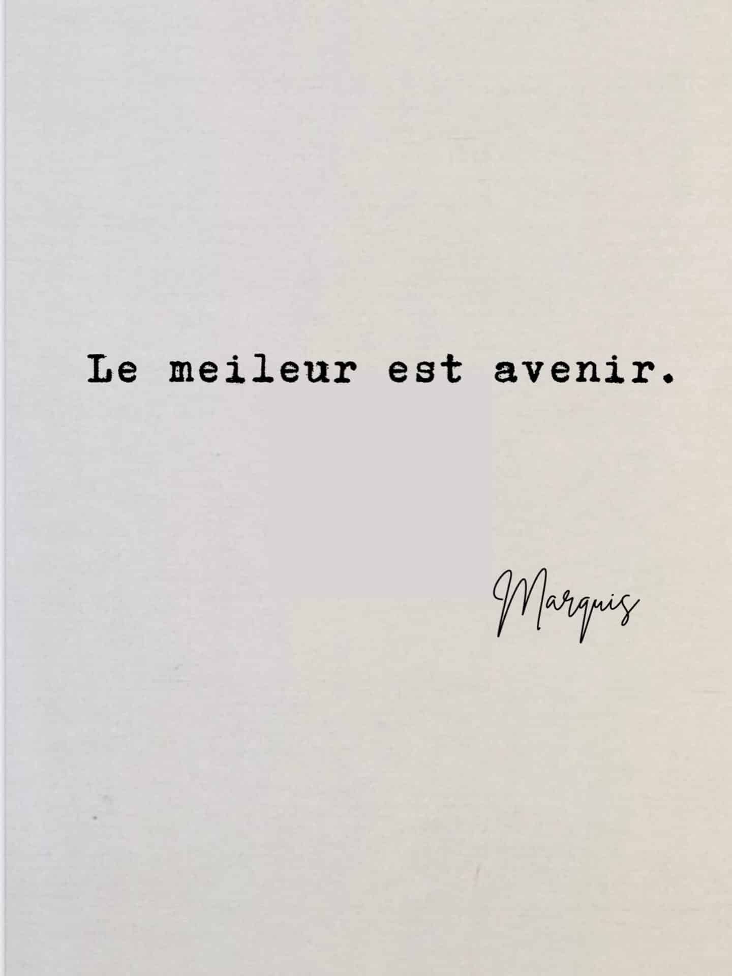 Le meilleur est avenir