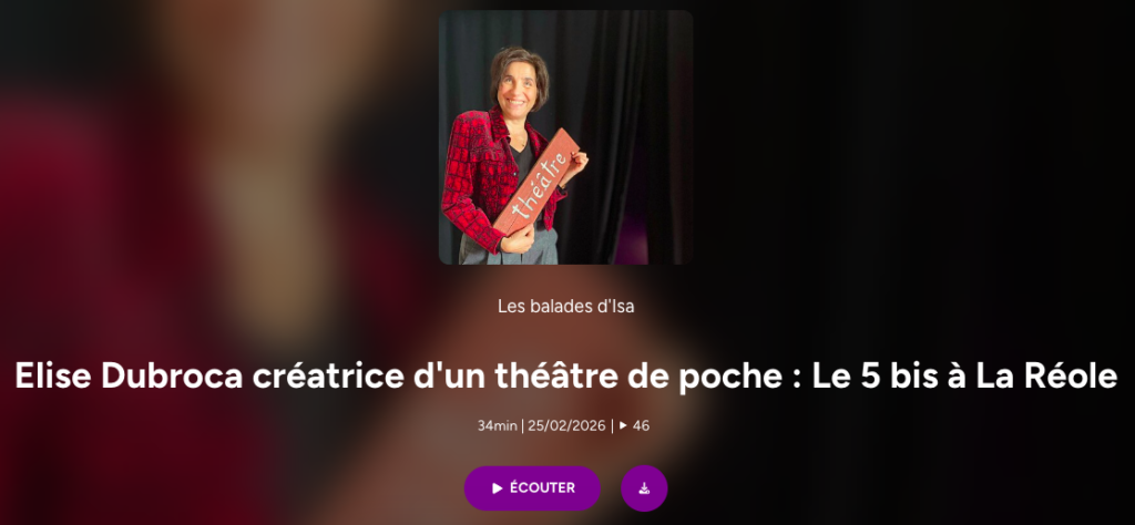 Podcast Elise Dubroca Episode #1 Jugeote X Les Balades d'Isa